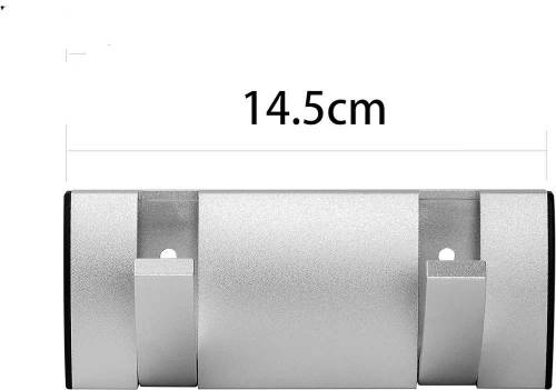 Coat Rack Wall Mounted with 5 freely move  Hooks, Coat Hooks, Coat Hoo