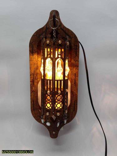 wooden wall lamp