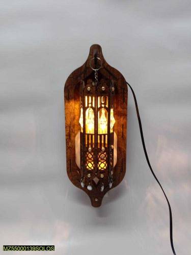 wooden wall lamp