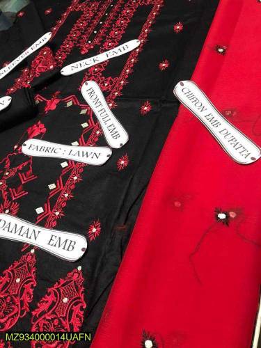 •  Fabric: Lawn•  Pattern: Embroidered•  Shirt Front -