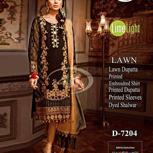 Lawn 3pcs unstitched 2600each