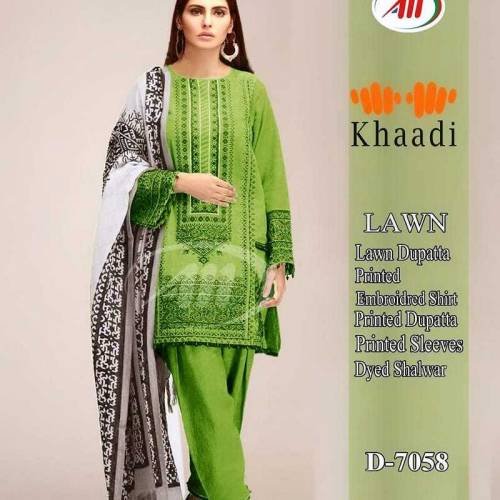 Lawn 3pcs unstitched 2600each
