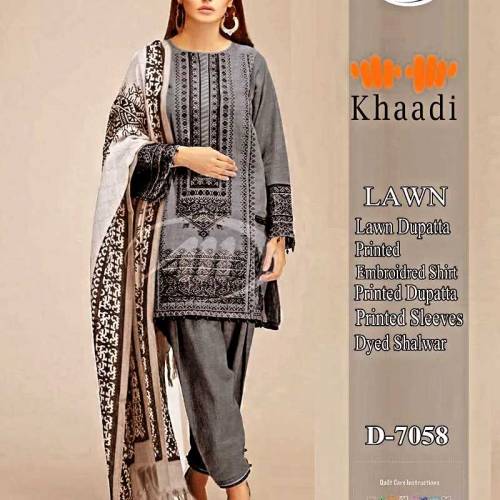 Lawn 3pcs unstitched 2600each