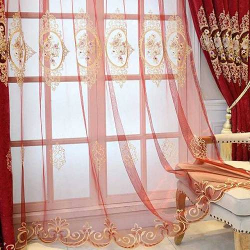 Royal luxury european style ready made window curtain