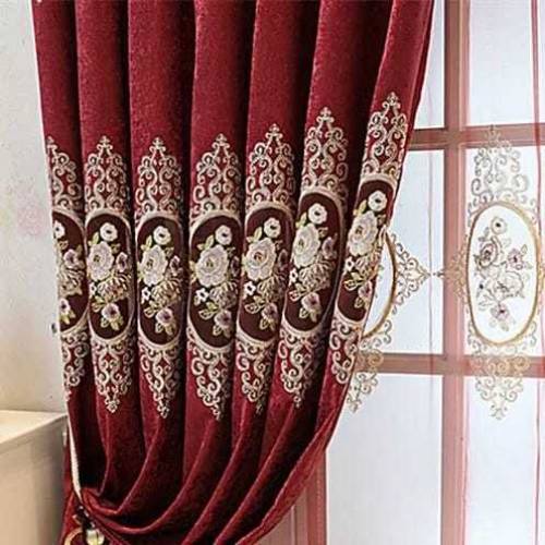 Royal luxury european style ready made window curtain