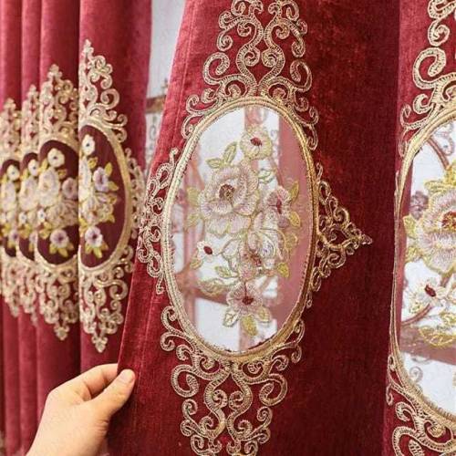 Royal luxury european style ready made window curtain