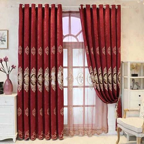 Royal luxury european style ready made window curtain