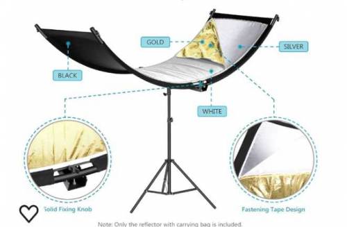 Neewer Clamshell photo studio light reflector Diffuser  with Carrying 