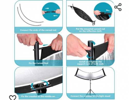Neewer Clamshell photo studio light reflector Diffuser  with Carrying 