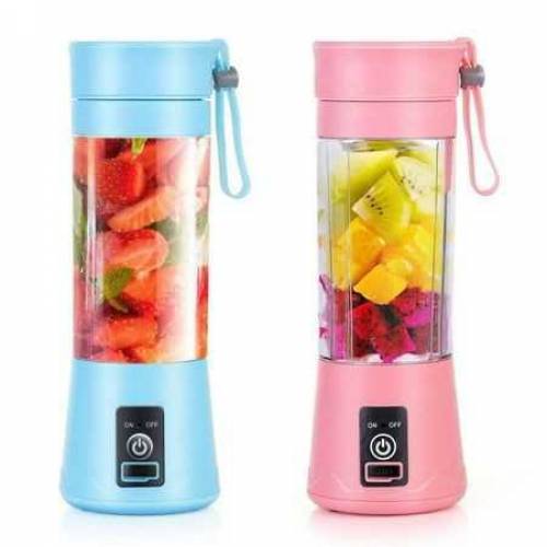 USB Chargeable Juicer Blender 6 Blades 380ml - Portable Juicer Cup