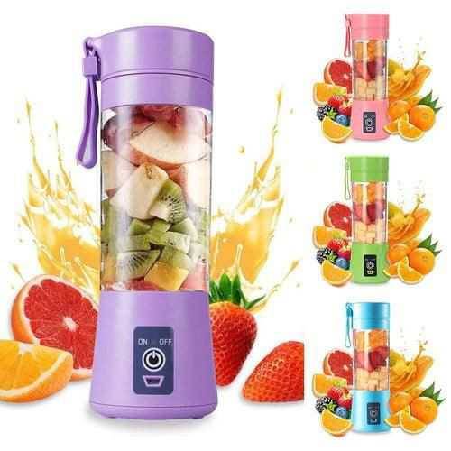 USB Chargeable Juicer Blender 6 Blades 380ml - Portable Juicer Cup