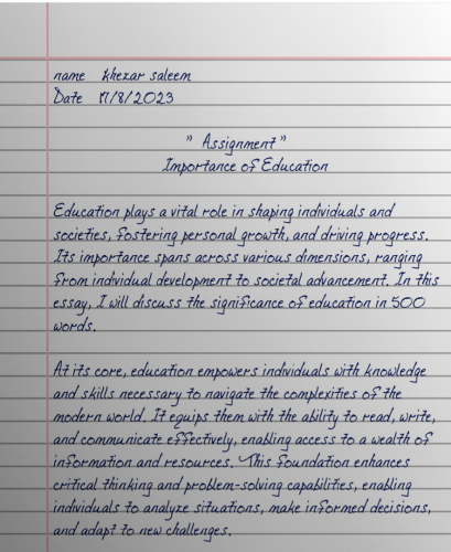 writing work