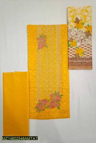 3Pcs Women's Unstitched Lawn