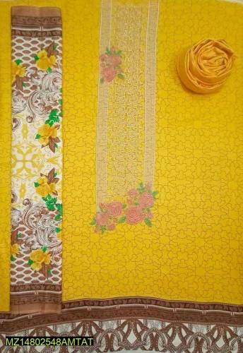 3Pcs Women's Unstitched Lawn