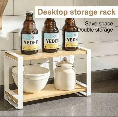 the desktop organizer with 2 tiers