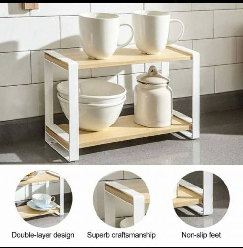 the desktop organizer with 2 tiers