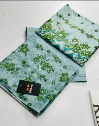 : 3 Pcs Women's Unstitched Lawn Printed Suit