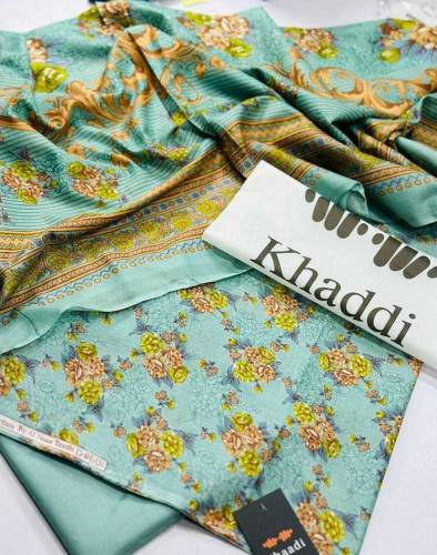 : 3 Pcs Women's Unstitched Lawn Printed Suit