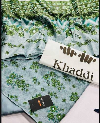 : 3 Pcs Women's Unstitched Lawn Printed Suit