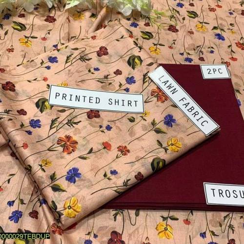 2pcs unstitched suit 