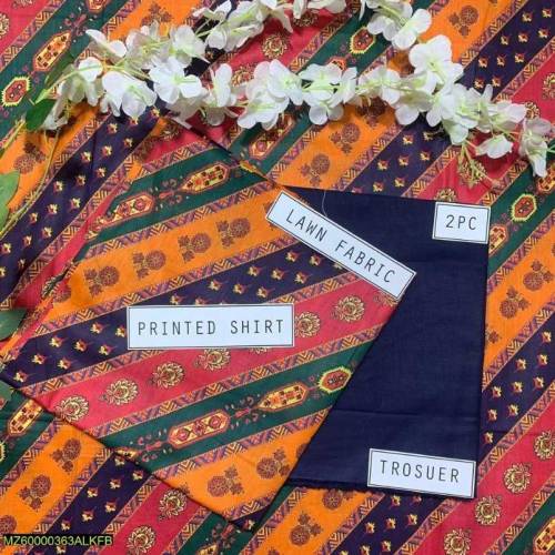 2pcs unstitched suit 