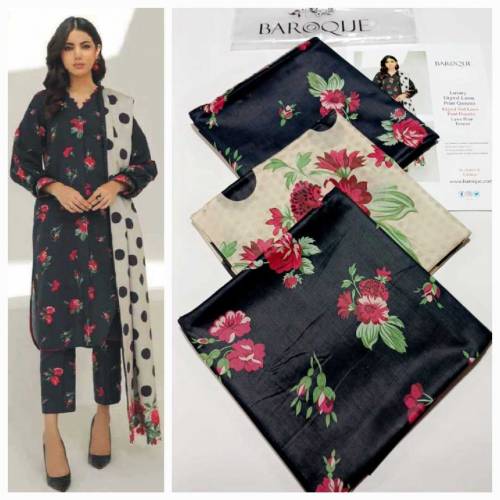 Digital printed lawn