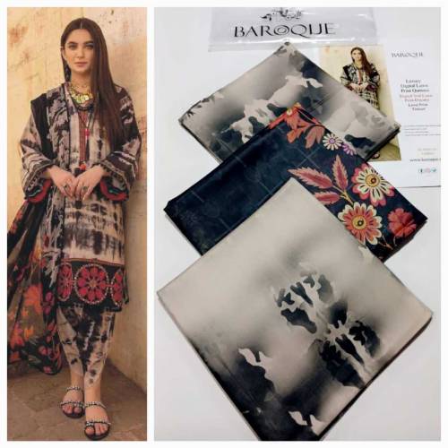 Digital printed lawn