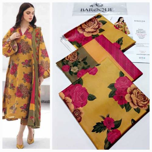 Digital printed lawn