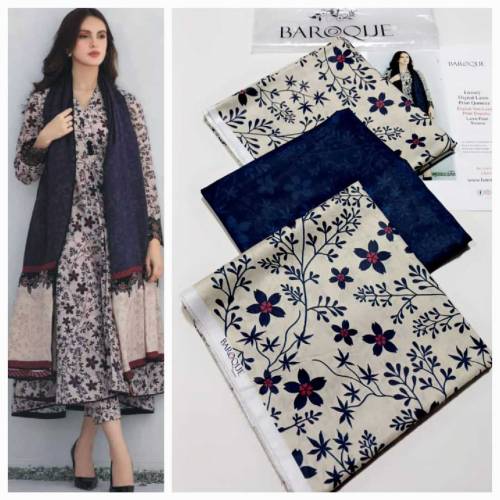 Digital printed lawn