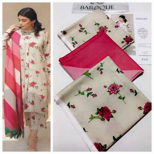 Digital printed lawn