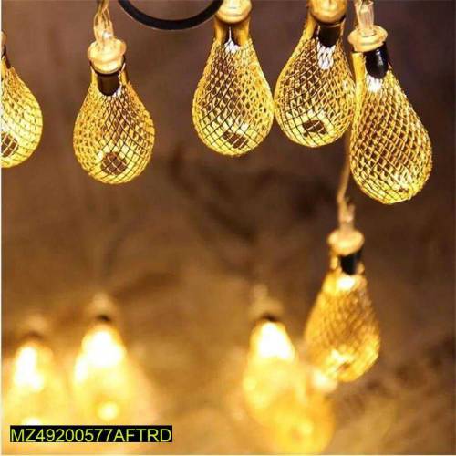 LED Lights String Metal Lamp 10 Bulb