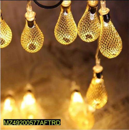LED Lights String Metal Lamp 10 Bulb