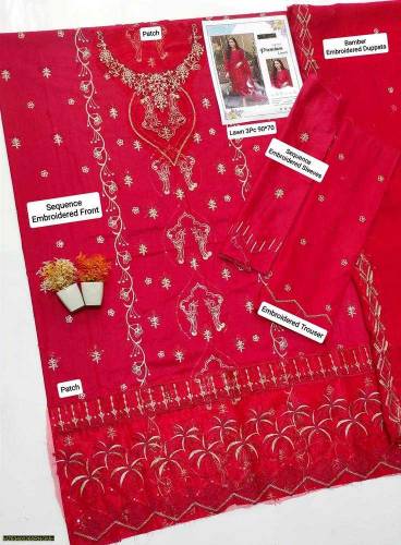 •  Fabric: Lawn•  Shirt: Sequise Embroidered, Printed•  Trouser: