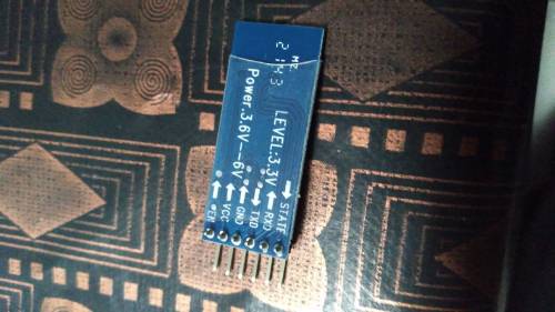 Bluetooth hc 05 .motor driver or dc motor or tyre