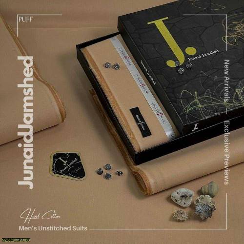J. Unstitched Gents Cotton Suit Prime Quality 