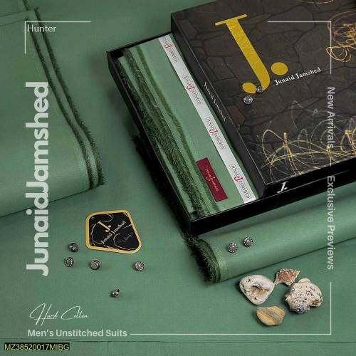 J. Unstitched Gents Cotton Suit Prime Quality 