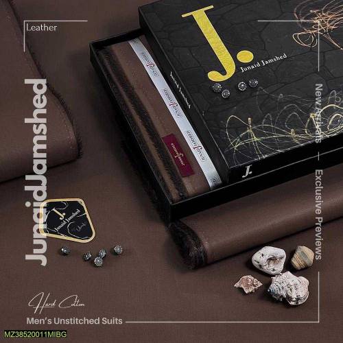 J. Unstitched Gents Cotton Suit Prime Quality 