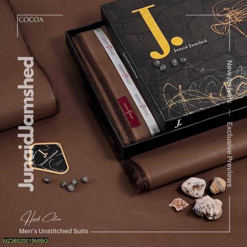 J. Unstitched Gents Cotton Suit Prime Quality 