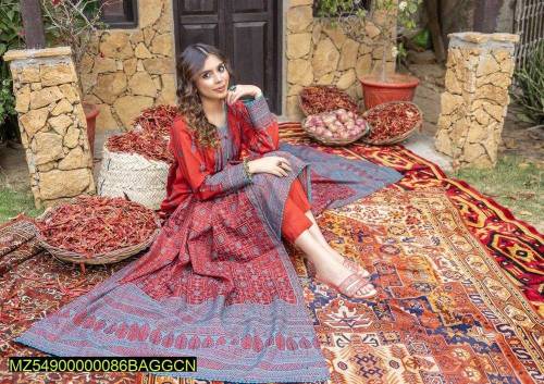 Women Unstitched 3 Piece Lawn Suit