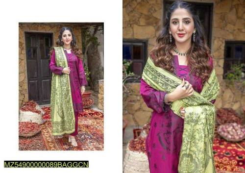 Women Unstitched 3 Piece Lawn Suit