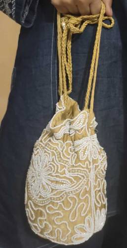 beautiful potli purse with beeat
