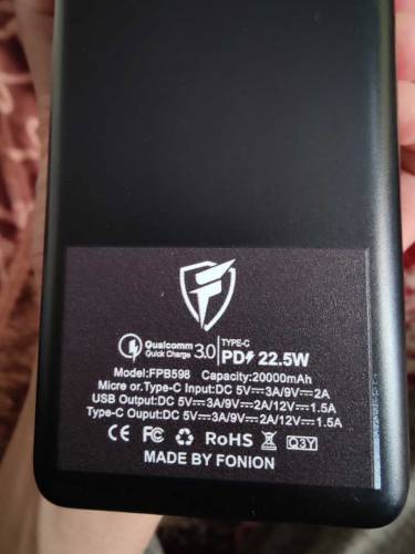 Fonion 20٫000mah Super fast powerbank for sale