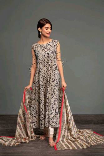 Nishat Linen 3 Pcs Unstitched 
