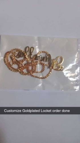 customize Goldplated Locket and etc