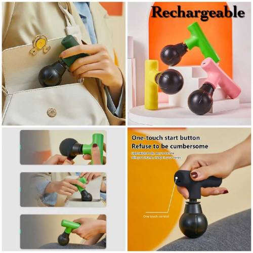 Mini Pocket Rechargeable Facial Gun Massager with Box  (Mi