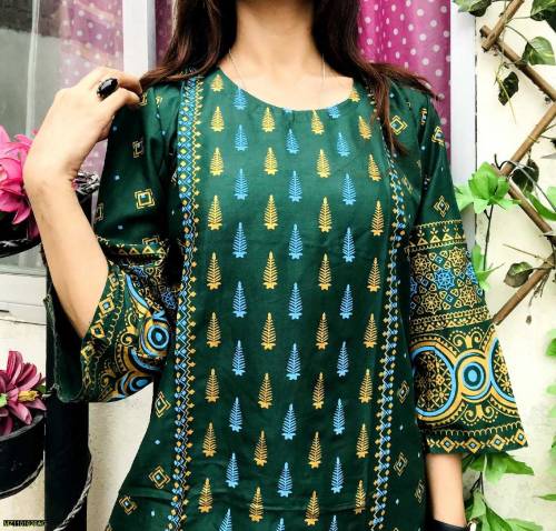 2 Pcs Women's Stitched Linen Printed Suit 