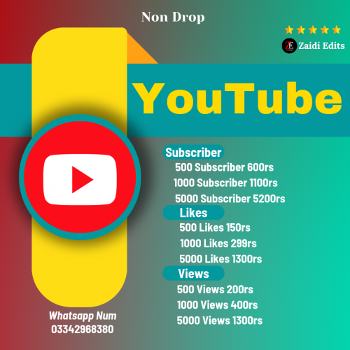 YouTube Subscribers, Likes, views available cheap price 