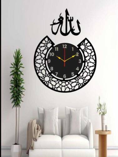 A Calligraphy Wall Clock Beautiful Art Design