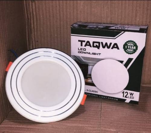 TAQWA LED DOWNLIGHT 12W 1-YEAR WARRANTY