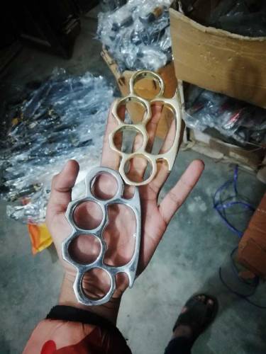 BEAUTIFUL HANDMADE ANTIQUE STEEL HAND PUNCH